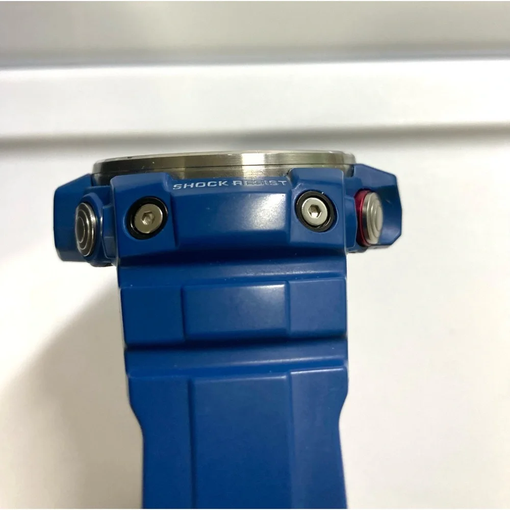 Casio Gshock GWN1000, blue, solar, multiband 6, box, tin, papers, Gulfmaster